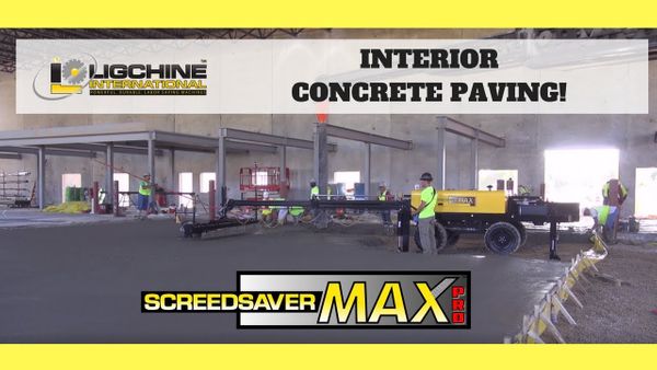 Concrete Floor: SCREEDSAVER™ MAX PRO With Topcon LPS