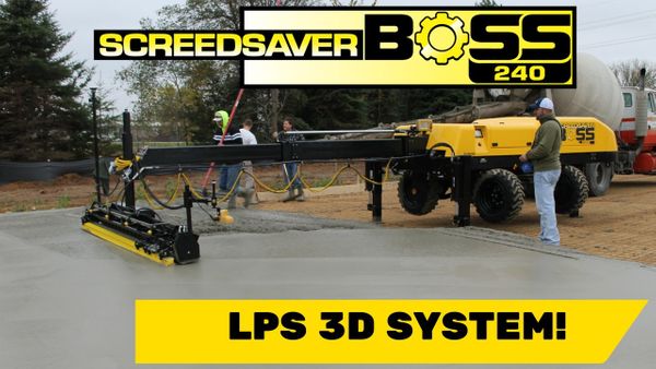 Concrete Paving: The SCREEDSAVER™ BOSS With Topcon LPS 3D System