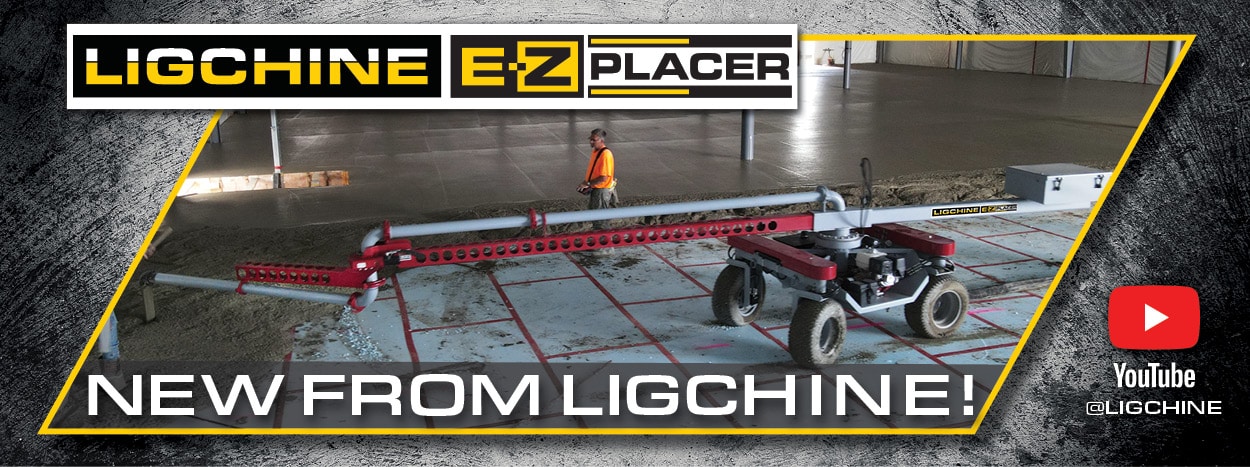 Ligchine E-Z Placer Concrete Placer and Line Dragger